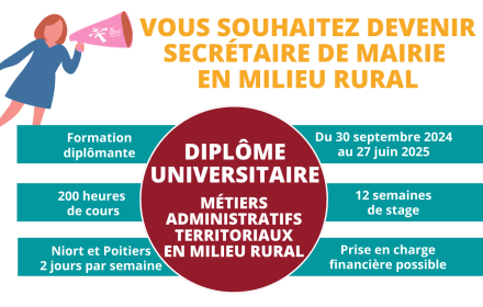 Diplôme Universitaire Secrétaire de Mairie : derniers jours pour s'inscrire !